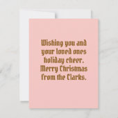 Aangepaste Kerstmis Australische herder hond krans Kaart (Achterkant)