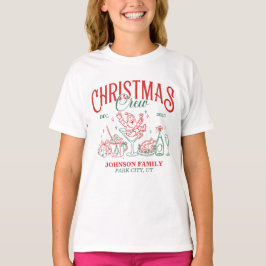 Aangepaste Kerstmis Crew Matching Familie Groep T-shirt