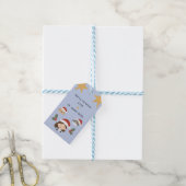 Aangepaste Kerstmis Dierenvrienden Cadeaulabel (Met Touw)