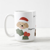 Aangepaste Kerstmis Dierenvrienden Koffiemok (Links)