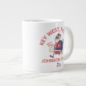 Aangepaste Kerstmis Familie Strand Vakantie Matchi Grote Koffiekop (Voorkant rechts)