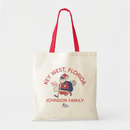 Aangepaste Kerstmis Familie Strand Vakantie Matchi Tote Bag