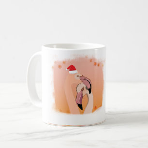 Aangepaste Kerstmis & Gelukkig Nieuwjaar Flamingo Koffiemok