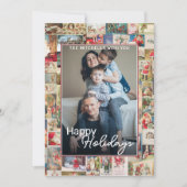 Aangepaste Kerstmis Groeten Patroon Feestdagenkaart (Voorkant)