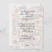 Aangepaste Kerstmis Groeten Patroon Feestdagenkaart (Achterkant)