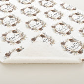 Aangepaste Kerstmis Groeten Sherpa Deken (3/4)