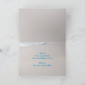 Aangepaste kerstmis met doorskebaard kerstmis gevo kaart (Binnen)