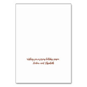 Aangepaste Kerstmis-Noel-cadeautag of plaatskaart  Kaart (Achterkant)