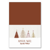 Aangepaste Kerstmis-Noel-cadeautag of plaatskaart  Kaart (Voorkant)