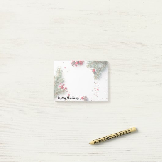 Aangepaste Kerstmis Post-it Notes (Op bureau)