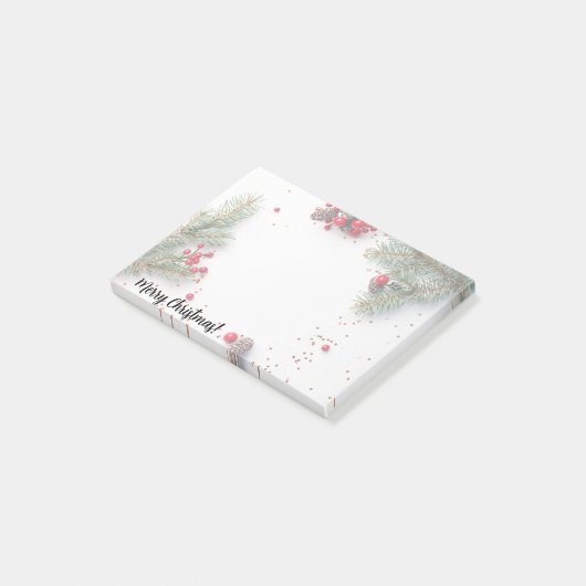 Aangepaste Kerstmis Post-it Notes (Schuin)