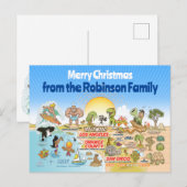 Aangepaste Kerstmis SoCal Briefkaart (Voorkant / Achterkant)