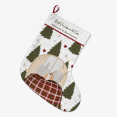 Aangepaste Kerstmis voor de beste grootouders Grote Kerstsok (Voorkant (Hangend))