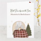 Aangepaste Kerstmis voor de beste grootouders Kaart (Gele Bloem)