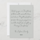 Aangepaste Kerstmis Wenskaart Feestdagenkaart (Achterkant)