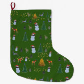 Aangepaste Kerstmuts Grote Kerstsok (Voorkant)