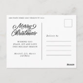 Aangepaste kerstnaam | BRIEFKAART (Achterkant)