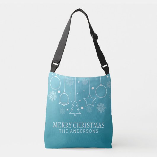 Aangepaste kerstnaam | Crossbody Bag Tas (Voorkant)
