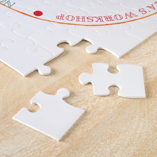 Aangepaste Kerstnaam Legpuzzel (Zijkant)