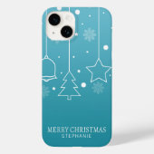 Aangepaste kerstnaam | Telefonische kwestie Case-Mate iPhone Case (Achterkant)