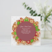 Aangepaste kerstnotitie Kaart bevestigen (Staand voorkant)