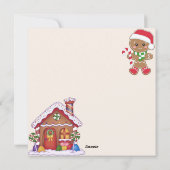 Aangepaste kerstnotitie Kaart bevestigen (Achterkant)