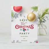 Aangepaste kerstpartij met uitzondering van de dat kaart (Staand voorkant)