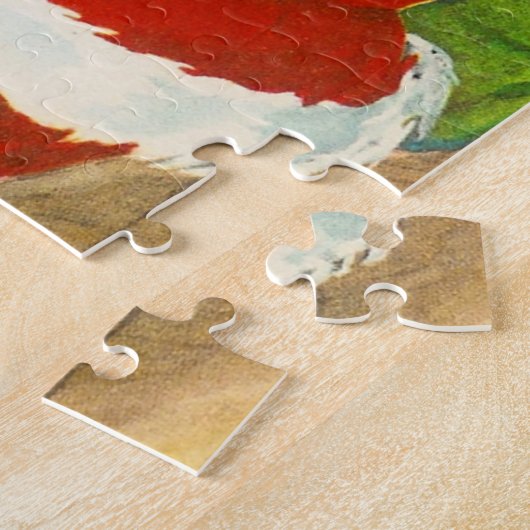 Aangepaste kerstpuzzel legpuzzel (Zijkant)