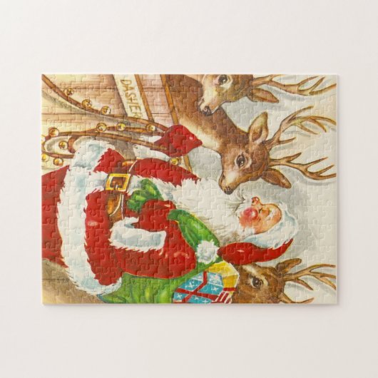 Aangepaste kerstpuzzel legpuzzel (Horizontaal)