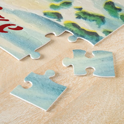 Aangepaste kerstpuzzel legpuzzel (Zijkant)