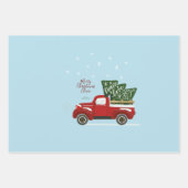 Aangepaste kerstrestanten voor vrachtwagens inpakpapier vel (Voorkant 2)