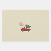 Aangepaste kerstrestanten voor vrachtwagens inpakpapier vel (Voorkant 3)