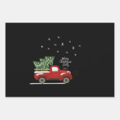 Aangepaste kerstrestanten voor vrachtwagens inpakpapier vel (Voorkant)