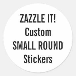 Aangepaste kerstROND-stickers Blanco Sjabloon Ronde Sticker