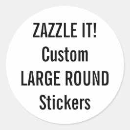 Aangepaste kerstROND-stickers Blanco Sjabloon Ronde Sticker