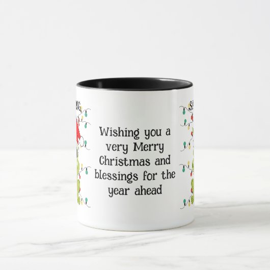 Aangepaste kerstSANTA FROG Mok (Midden)