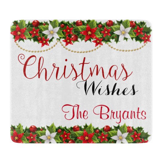 Aangepaste kerstsnijraad snijplank (Voorkant)