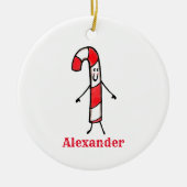 Aangepaste kerstsnoeprietboom keramisch ornament (Voorkant)