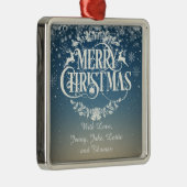 Aangepaste kerstsnowflakes metalen ornament (Rechts)