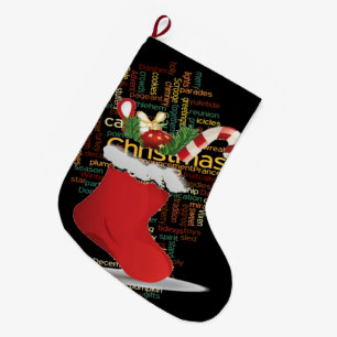 Aangepaste kerstsok met een leuke snoepcane