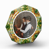 Aangepaste Kerstster Winter Groene Herfst Bruin Fotoblokken (Links)