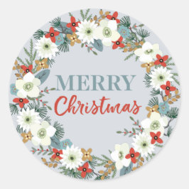 Aangepaste kerststickers met handschrift ronde sticker