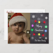 Aangepaste kerststijl met Briefkaart voor kerstmis (Voorkant / Achterkant)