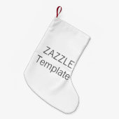 Aangepaste kerststop, kleine dubbelzijdige afdrukk kerstsok (Voorkant (Hangend))