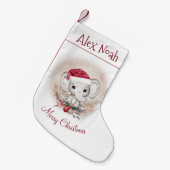 Aangepaste kerststuring met ellefant oog kleine kerstsok (Voorkant (Hangend))