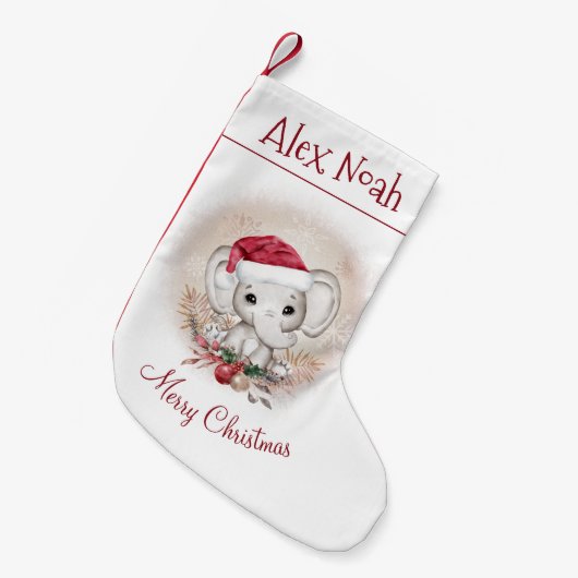 Aangepaste kerststuring met ellefant oog kleine kerstsok (Voorkant (Hangend))