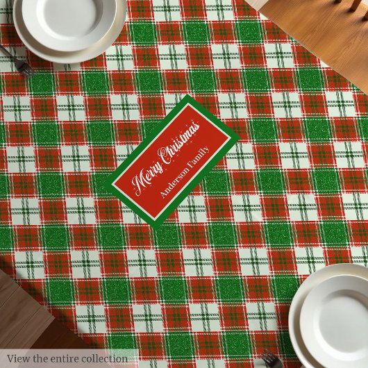 Aangepaste Kersttafelkleed Chic Kerstaccent Tafelkleed