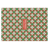 Aangepaste Kersttafelkleed Chic Kerstaccent Tafelkleed (Voorkant (Horizontaal))