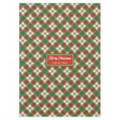 Aangepaste Kersttafelkleed Chic Kerstaccent Tafelkleed (Voorkant)
