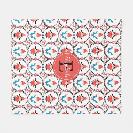 Aangepaste kersttas voor koeienkogels fleece deken (Voorkant (Horizontaal))